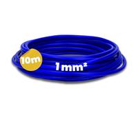 Kalitec Câble de câblage H05V-K 1 mm² - 10 m - Bleu outremer - Flexible - En PVC - Toron simple - Toron 1 mm² - Câblage fin - Câble unique - Câble monofilaire