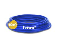 Kalitec Câble de câblage H05V-K 1 mm² bleu foncé - 10 m - Flexible - En PVC - Toron 1 mm² - Câblage fin - Câble unique - Câble monofil