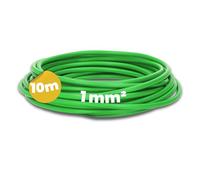 Kalitec Câble de Câblage H05V-K 1 mm² Vert - 10 m Fil de Cuivre Flexible | Fil monobrin souple en PVC pour armoire électrique et automatisation, certifié HAR, conducteur classe 5 résistant au froid