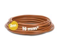 Kalitec Câble H07V-K 16 mm² Marron - 2 m - Flexible - Toron - Câblage à Fils Fins - Pour Armoire de Compteur et de Commande