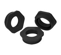 Kalitec G6503210 Lot de 3 réductions M50/M32 en plastique noir I Réducteur presse-étoupe hexagonal I Filetage intérieur M32 I Filetage extérieur M50 I IP68