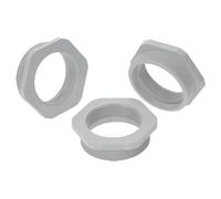 Kalitec G6504000 Lot de 3 réductions M50/M40 en plastique gris clair I Réducteur presse-étoupe hexagonal I Filetage intérieur M40 I Filetage extérieur M50 I IP68