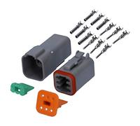 Kalitec KALI-1206 Deutsch DT Lot de fiches industrielles étanches pour voiture 6 broches 0,75-1,0 mm² Produit d'origine, vendeur allemand