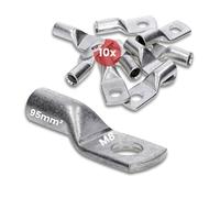 Kalitec Lot de 10 Cosses Tubulaires 95 mm² M8, Connecteur de Câble en