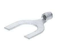 Kalitec S2,5-U10 Lot de 10 cosses à fourche 2,5 mm² U10 I Cosse de câble non isolée 2,5 mm² I Câble de raccordement vissé M4 I Cosse de câble avec étamage 3µm