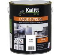 KALITT DECO Peinture-laque glycéro brillant - 2,5 L - Blanc