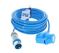 KALLE DAS KABEL Rallonge CEE 230 V H07BQ-F 3G 2,5 mm² 5 m Câble entièrement pur de qualité supérieure avec raccord coudé pour industrie, construction, bateau, Womo Camping