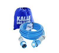KALLE DAS KABEL Rallonge CEE 230 V H07BQ-F 3G 2,5 mm² Câble entièrement pur de qualité supérieure pour industrie, construction, bateau, Womo et camping 50 m