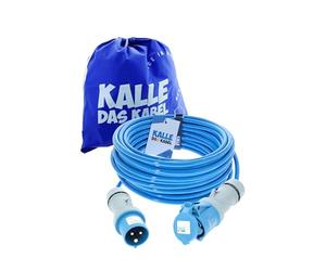 KALLE IL Rallonge CEE 230 V H07BQ-F 3G 2,5 mm² Câble de qualité supérieure pour industrie, construction, bateau, femme, camping, avec 15 ans de garantie 50 mètres