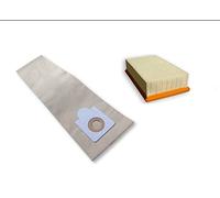 Kallefornia K332 Lot de 10 sacs filtrants à poussières fines et 1 filtre de classe de poussière M Convient pour Kärcher NT 561 Eco M TE
