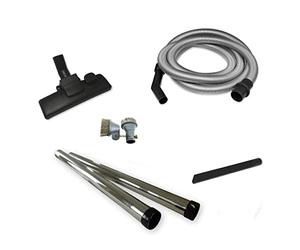 Kallefornia K676E Kit d'accessoires pour Nilfisk SALTIX 10 - composé d'un tuyau d'aspiration, d'une brosse de sol combinée, d'un pinceau pour meubles, suceur plat extra long, tuyau chromé, kit complet
