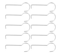 KALLORY 10 Pièces de Vidange pour Levage et Nettoyage en Acier Inoxydable Argenté, Outil Polyvalent de Bonde Prise