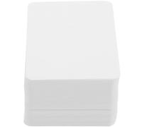 KALLORY 100 Cartes Blanches Vierges Double-Face en Papier Couché Style Classique pour Étudiants et Écrivains Cartes Graffiti Personnalisables Poker