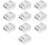 KALLORY 10pcs Verrous de Sécurité pour Fenêtres Coulissantes en Plastique, Installation sans Perçage, Protection Anti-effraction pour Portes et Fenêtres, Sécurité Familiale