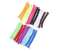 KALLORY 11 Paires de Lacets Élastiques Simples pour Chaussures, Lacets Paresseux en Polyester et Fil de Latex, Pratiques et Chics pour Chaussures Décontractées