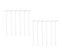 KALLORY 12 Barres Argentées Facile à Installer Système Unidirectionnel Pack de 12 Tringles à Rideaux de Porte pour Cages à Oiseaux Accessoires pour