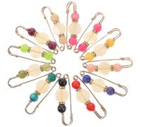 KALLORY 12 Pièces Épingles de Sûreté pour Châle et Pince à Pull en Alliage, Design Simple et Moderne, Fixation de Vêtements et Décoration pour Cérémonies Couleur Couleur Aléatoire