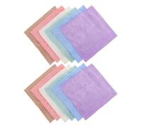KALLORY 12pièces Couvertures Polaire Corail pour Cochons Serviettes de Bain Absorbantes Légères Tapis de Couchage Doux pour Petits Animaux Plusieurs Styles
