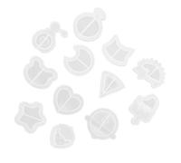 KALLORY 12pièces Moules Silicone pour Résine Époxy Bijoux Pendentifs DIY Créez Vos Propres Décorations Artisanales