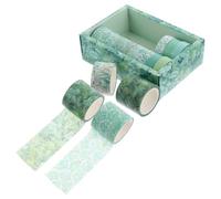 KALLORY 12rouleaux Washi Tapes Set Ruban Adhésif Décoratif pour Scrapbook Journal DIY Facile à Déchirer Résidu Stickers pour Albums Photos et Agendas