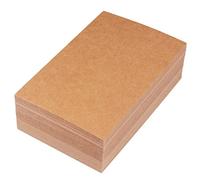 KALLORY 150 Pièces Carte De Voeux Bricolage Cartes Vide Toi Salutation Courrier Carte Kraft Vierge De Voeux Vierge Papier Light