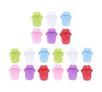 KALLORY 18 Pièces de Breloques à Vin en Silicone Réutilisables Forme Langue pour Décoration Chic de Verres à Vin Lors de Dîner ou Hôtel Couleur Aléatoire