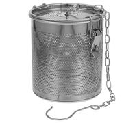 KALLORY 1pièce Panier à Saumure Acier Inoxydable Passoire Fine Détachable pour Assaisonnement Infuseur Épices pour Soupe et Braisé Nettoyage Facile avec Crochet Long