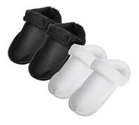 KALLORY 2 Paires D'inserts de Chaussures en Eva Doublure Chaude et Moelleuse pour Bottes et Sabots Hiver, Design Pelucheux Amovible, Accessoires Confortables pour Usage Polyvalent