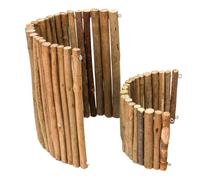 KALLORY 2 Pièces Abri Naturel en Bois pour Petits Animaux comme Hamsters et Reptiles, Crée Une Cachette Sombre et Réduit la Lumière du Jour, Style Frais et Forme Spéciale
