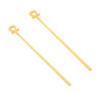 KALLORY 2 Pièces Accessoire de Bâton d'halloween en Plastique Or, Sceptre Serpent Unique Prise Confortable pour Cosplay et Restaurants à Thème