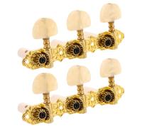 KALLORY 2 Pièces Mécaniques à Chevilles de Guitare Accordeur de Guitare Acoustique Alliage de Zinc et Agate Artificielle Or Compactes et Légères Acoustique et Électrique Pratique