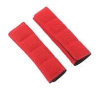 KALLORY 2 Pièces Mentonnière de Rechange pour Casque de Vélo et Moto, Coussinet en Mousse PU Rouge pour Confort Amélioré et Maintien Sécurisé Lors Pratique du Cyclisme Conduite Moto