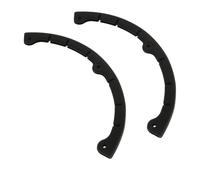 KALLORY 2 Pièces Protège-spatule en Caoutchouc Noir pour Snowboard et Skateboard, Protection Anti-Collision et Rayures, Adapté au Transport et Environnements Difficiles