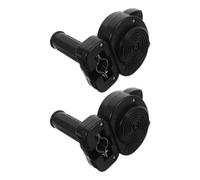 KALLORY 2 Pièces Sonnette pour Vélo avec Unité Sonore Intégrée, Résistante à L'humidité et Étanche, en Plastique et Caoutchouc, Adaptée aux Tubes de Guidon pour Routes Pavées et Voyages