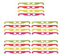 KALLORY 20 Lunettes 3D en Carton pour Films et Jeux 3D, Solution, Monture en Carton et Pet, pour Garçon et Filles et Famille Lors de Soirées Cinéma