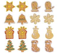 KALLORY 20 Pièces Mini Décorations en Résine Biscuits Imitation Orange pour Coques de Téléphone et Paquet, Accessoires de Noël pour Anniversaire et Usage Quotidien Style Plusieurs styles