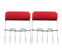KALLORY 2pièces Griffes de Barbecue Acier Inoxydable pour Déchiqueter Viande Outil de Camping Pratique avec Manche TPR Antibrûlure Déchiqueteur pour Poulet Bœuf Porc Séparateur de Viande