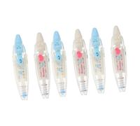 KALLORY 3 Ensembles Dentelle Correction Bande Ruban Décoratif Mini Autocollants Pour Enfants Autocollant De Papeterie Ruban D'emballage De Voeux Plastique 2 Pièces * 3