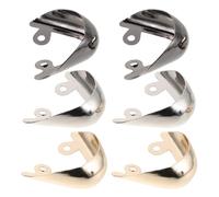 KALLORY 3 Paires Protège-Chaussures Embouts de Talons pour Chaussures à Talons Hauts, Couvre-Orteils Pointus en Fer, Lot, Taille 19, Doré Argenté Gris, pour Soirées et Événements