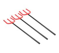 KALLORY 3 Pièces Bâton de Trident D'encouragement Couleur Aléatoire Halloween en PE Noir Accessoire Cosplay Diable pour Garçon et Filles pour Fête d'halloween et Trick-Or-Treat