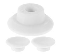 KALLORY 3 Pièces Bouchon de Vidange en Caoutchouc Blanc Conception Pratique et Étanche pour Congélateur Accessoire pour Réfrigérateur et Congélateur