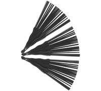 KALLORY 3 Pièces Monture Éventail Bois Noir 30 Branches pour Fabrication DIY Facile, Accessoire pour Activités en Plein Air et Cérémonies de Thé