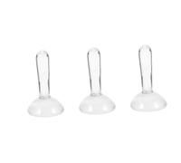 KALLORY 3 Pièces Pilon De Meulage Tiges Gencive Liquide Pilon à Fond Plat Outil De Meulage Pigments Minéraux Biseaux Appareil Abrasif Fournitures D'aquarelle Broyeur Un Verre