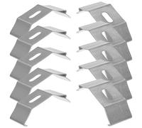 KALLORY 30 Supports Métalliques Robustes en Fer pour Stores Verticaux, Fixation Facile pour Tringles de 28-30 Mm, Adaptés aux Rideaux et Panneaux de Fenêtre à Domicile