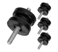 KALLORY 4 Pièces Patins Anti-Vibrations en Caoutchouc, Support Moteur Anti-Vibrations Cylindrique Noir, pour Générateur et Machines Automobiles, Réduit Les Mouvements du Moteur, Résistant