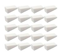 KALLORY 48 Pièces Éponge à Maquillage de Coin Blanc pour Application Douce, Résistante et Réutilisable, pour Femmes et Manucure Dégradée
