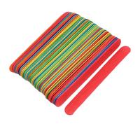KALLORY 50 Bâtonnets de Bois Géants Colorés pour Bricolage, 50pcs, Bois Vibrant, Utilisation Polyvalente pour Projets Artistiques à Domicile Classe
