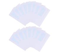 KALLORY 50 Blanches Auto-adhésives Papier Offset avec Fenêtre Gauche Format 5, Lot de 50 Pièces, Simple et Sécurisées pour Courrier Professionnel ou Invitations