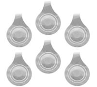 KALLORY 6 Pièces Clips Réfléchissants D’Avertissement, Clips Réfléchissants pour Paquet à Dos et Harnais pour Chien, PVC Blanc, Portables et Légers, pour Activités de Plein Air