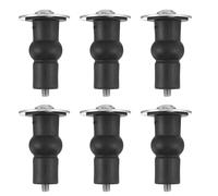 KALLORY 6 Pièces Vis Assemblage Acier Inoxydable pour Fixation Abattants Wc Résistantes Corrosion et Usure Kit de Boulons Expansion pour Siège de Toilette Compatible Plupart des Modèles